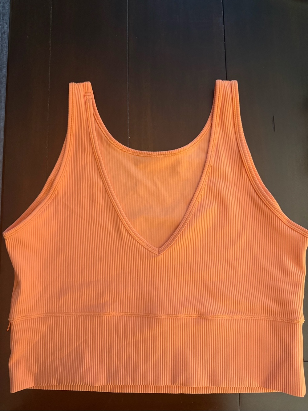Lululemon Ribbed Power Pivot Tank in Golden Apricot